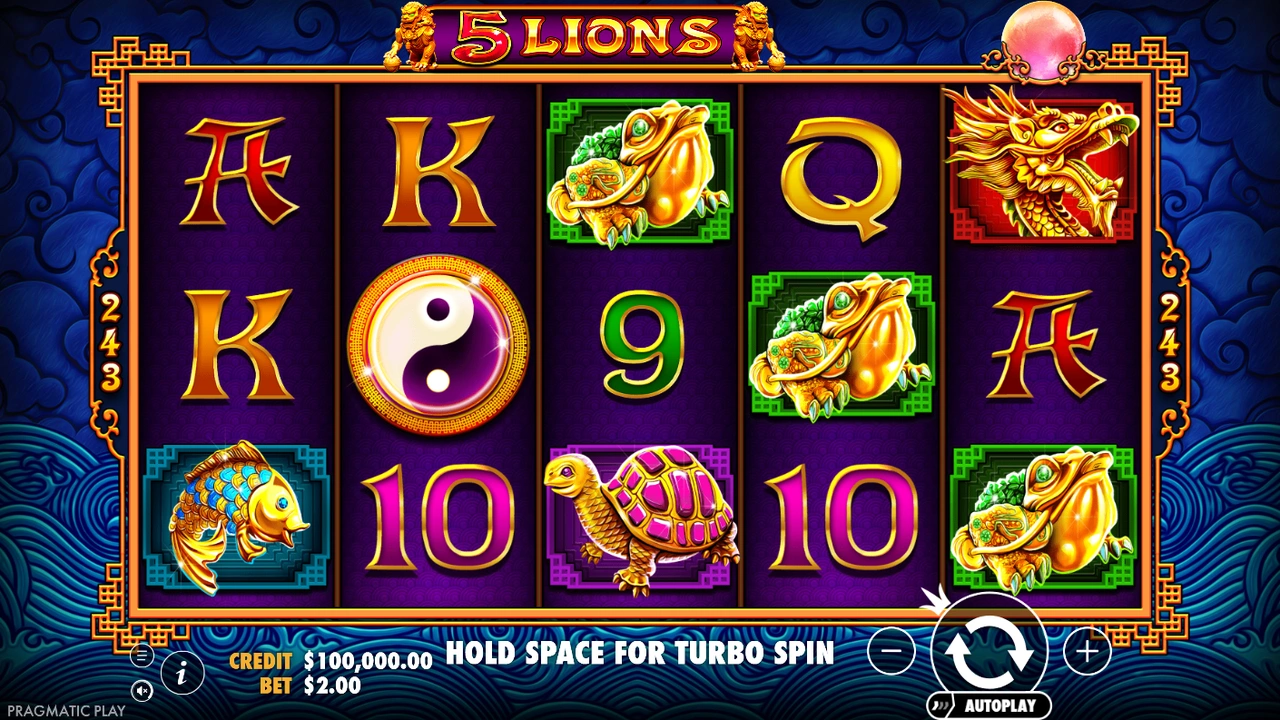 5 Lions™ free slot demo