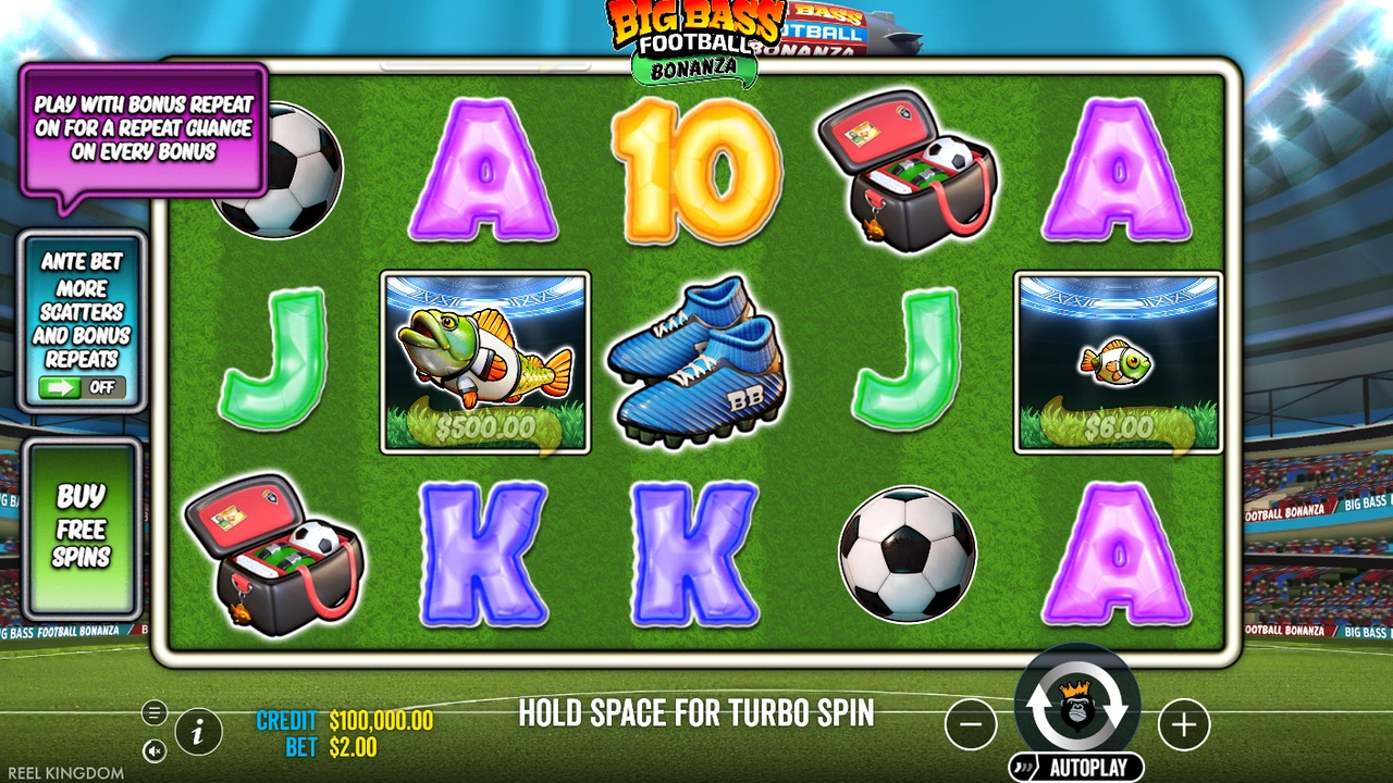 Big Bass Football Bonanza free slot demo