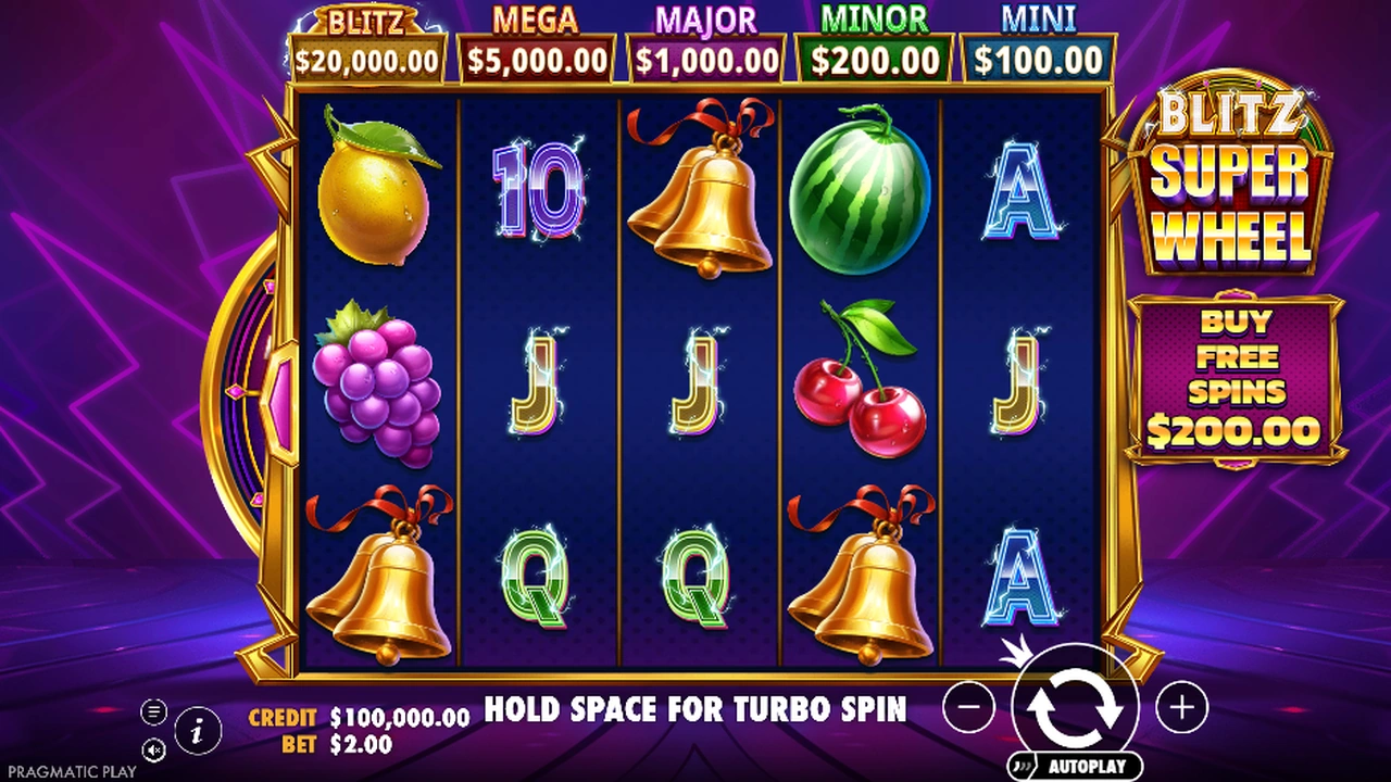 Blitz Super Wheel free slot demo