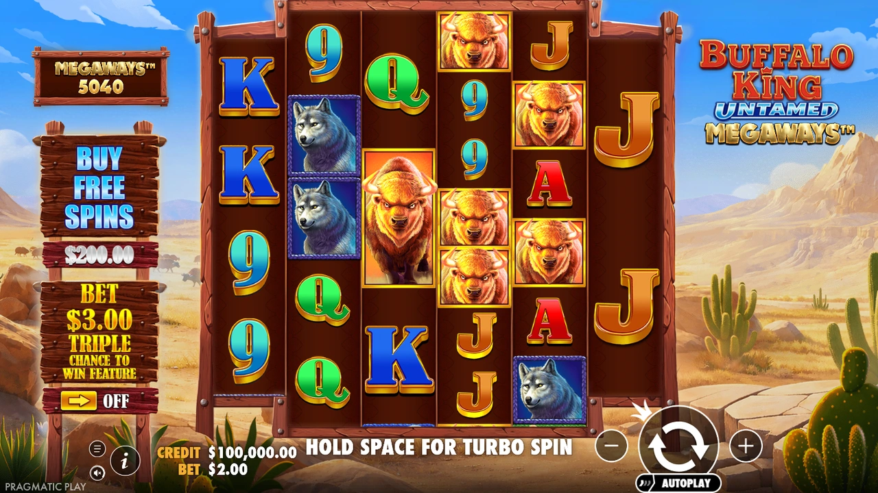 Buffalo King Untamed Megaways free slot demo