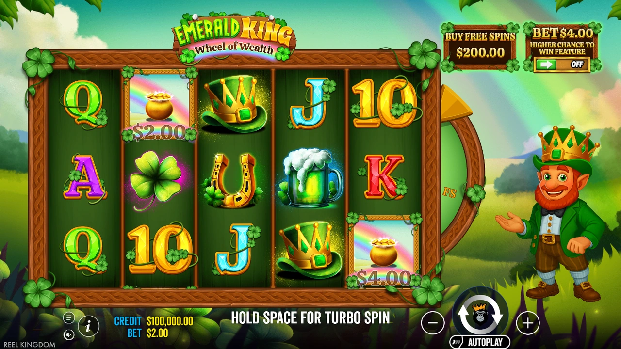 Emerald King – Wheel of Wealth free slot demo
