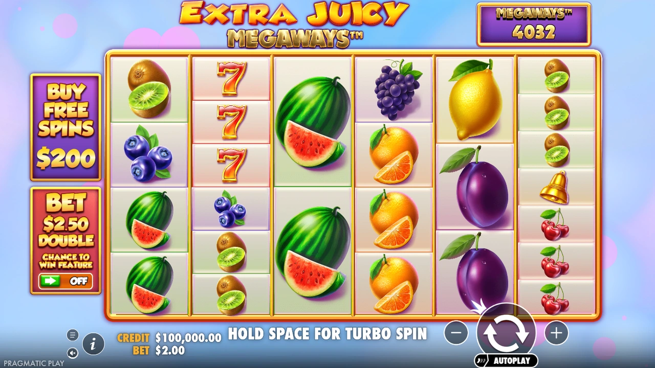 Extra Juicy Megaways™ free slot demo