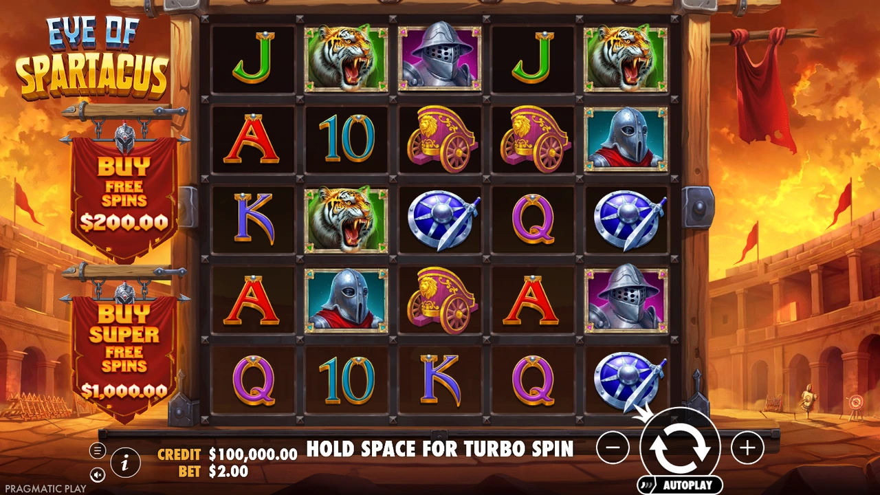 Eye of Spartacus free slot demo