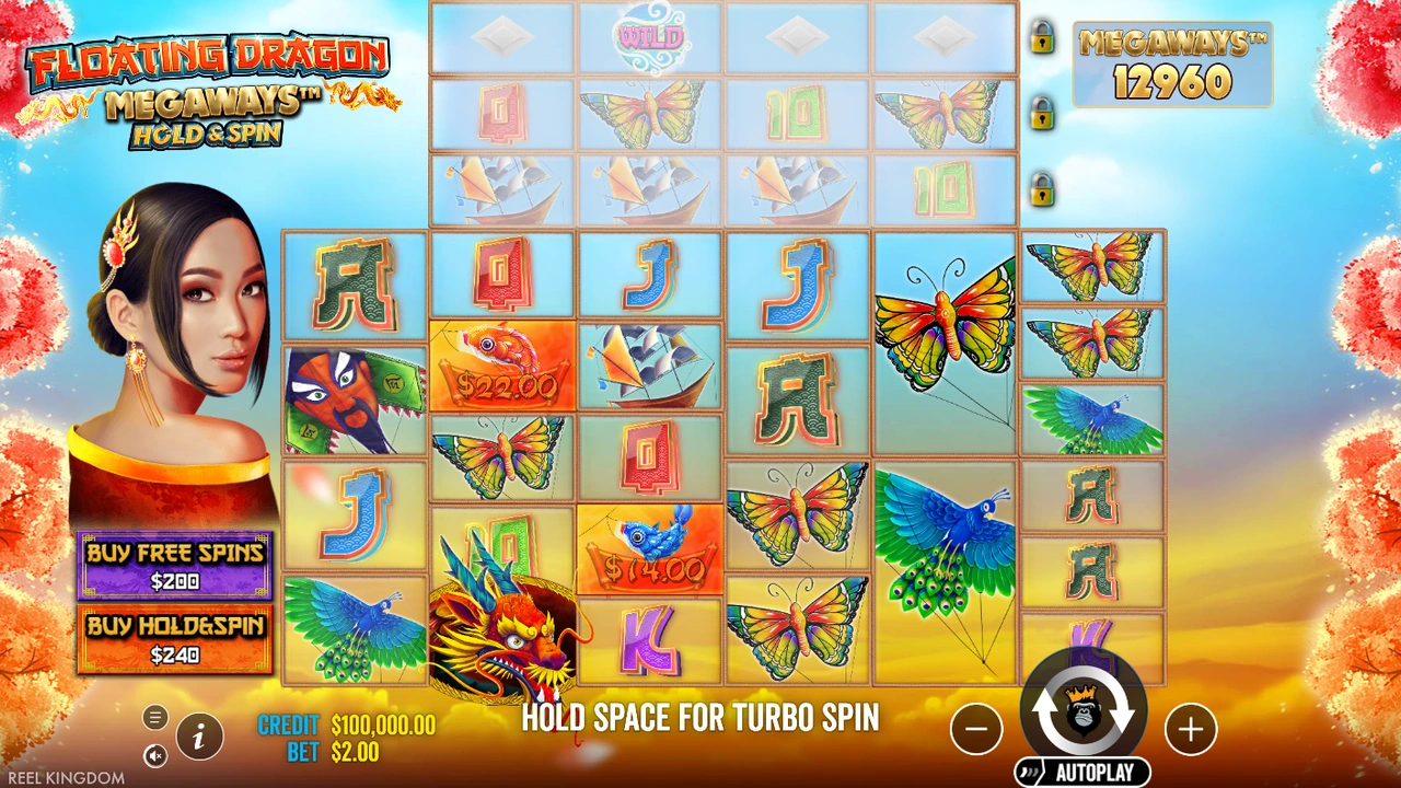 Floating Dragon Megaways free slot demo