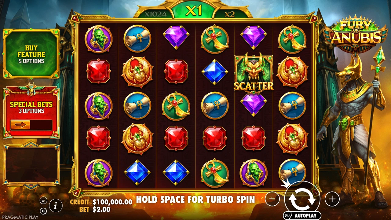 Fury of Anubis free slot demo