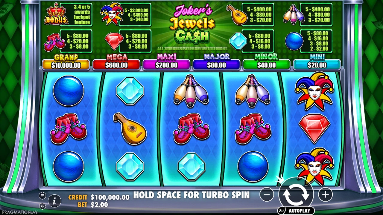 Joker’s Jewels Cash free slot demo