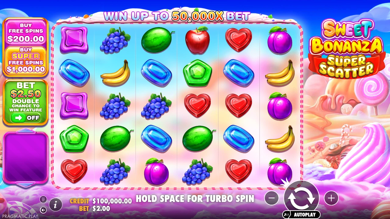 Sweet Bonanza Super Scatter free slot demo