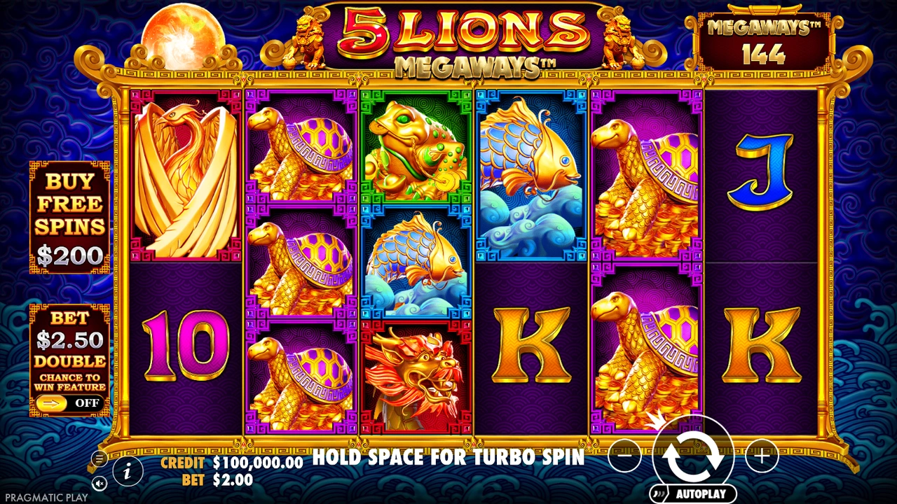 5 Lions Megaways™ free slot demo