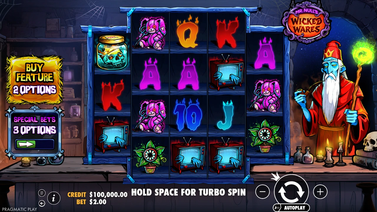 Mr Null’s Wicked Wares free slot demo